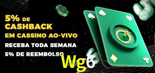 Promoções do cassino ao Vivo Wg6